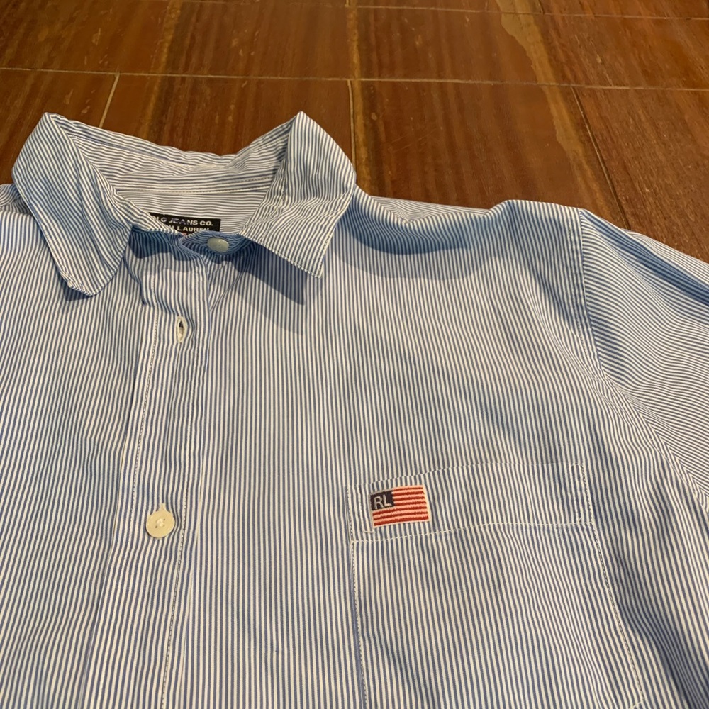 Polo Jeans Co. Ralph Lauren Stripe Shirt XL - Picture 3 of 9